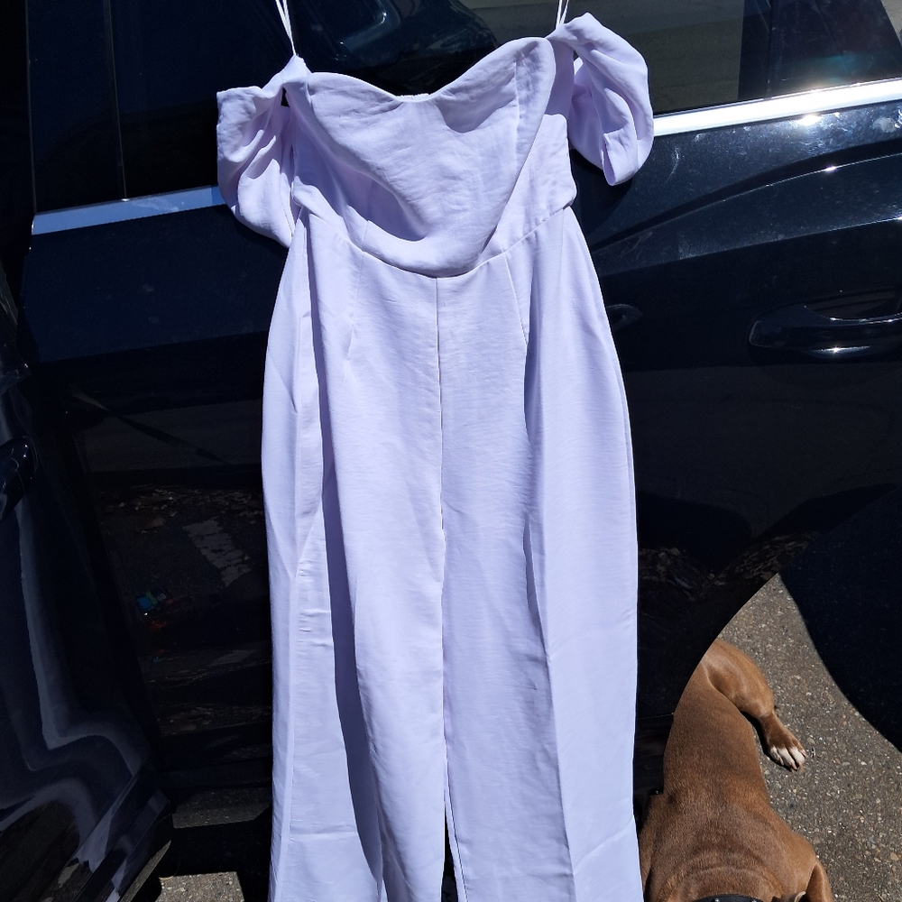 A&F white romper